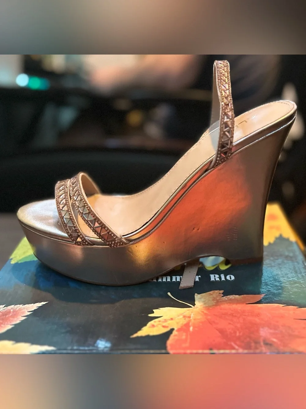 Aldo Rose Gold Wedges